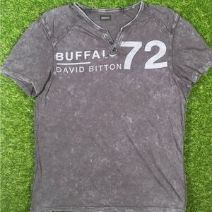 Buffalo David Bitton Charcoal Graphic Tee